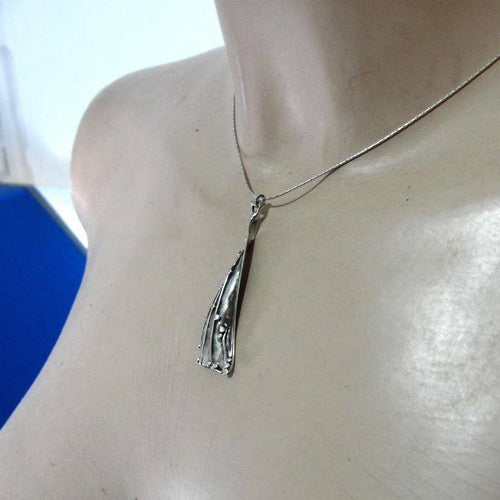 Hadar Designers 925 Sterling Silver Pendant Artistic Unique Handmade (H