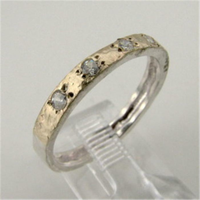 Hadar Designers Handmade 9k yellow Gold 925 Silver Moonstone Ring 6,7,8,9(I r308