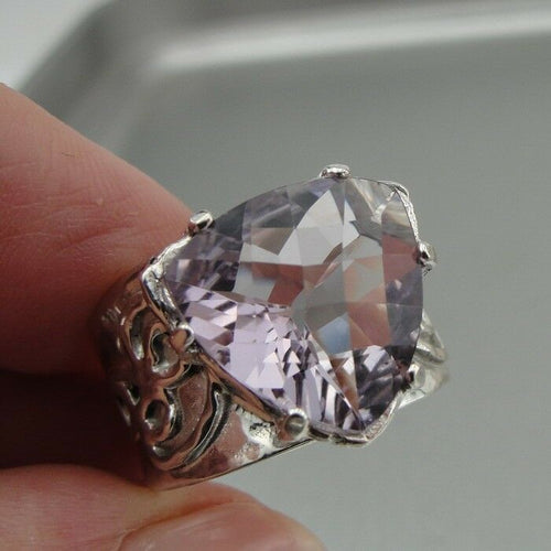Hadar Designers Handmade Sterling Silver Amethyst Ring size 7,8,9,10 (I r426s