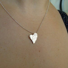 Load image into Gallery viewer, Hadar Designers 9K Yellow Gold Sterling Silver Heart Pendant Handmade (I n602