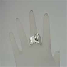 Load image into Gallery viewer, Hadar Designers Israel Handmade Artistic 925 Sterling Silver Ring any size (H)y
