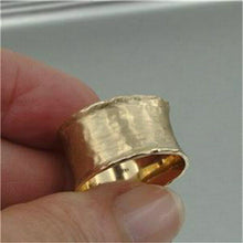 Load image into Gallery viewer, Hadar Designers Handmade 9k/14k Yellow/Rose Gold Wedding Ring 6,7,8,9 (I r107)
