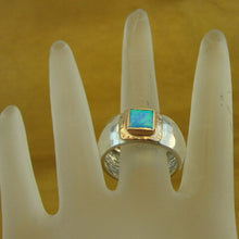 Load image into Gallery viewer, Hadar Designers 9k Rose Gold Opal Ring 925 Silver 6,7,8,9,10 Handmade (I r80)y