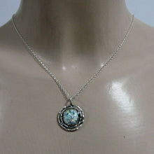Load image into Gallery viewer, Hadar Designers Roman Glass Pendant Handmade 925 Sterling Silver (as 150172)SALE