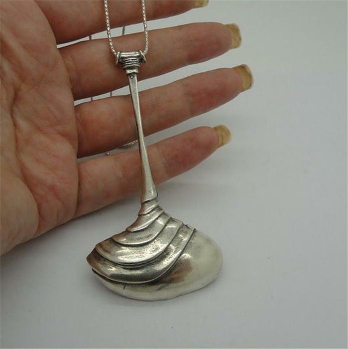 Hadar Designers 925 Sterling Silver Large Pendant NEW Handmade Artistic (H 400