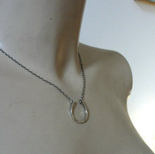 Load image into Gallery viewer, Hadar Designers Horseshoe Pendant Handmade Sterling Silver Gift Men Women (V 