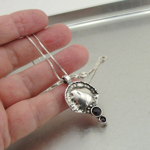 Hadar Designers Black Onyx Pendant 925 Sterling Silver Handmade Art (H