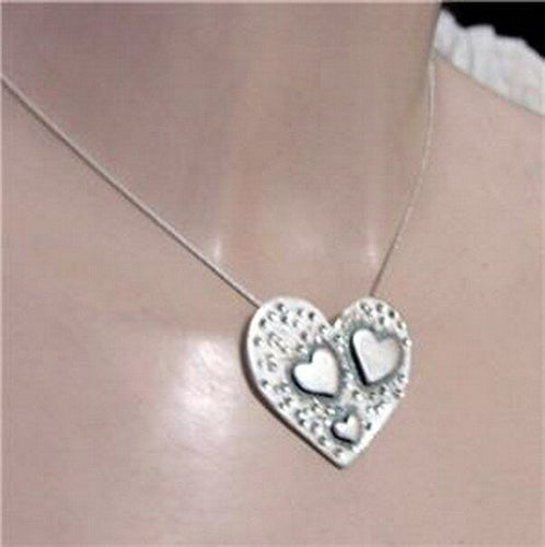 Hadar Designer NEW Handmade 925 Sterling Silver Large Heart Pendant (H) SALE