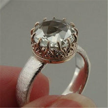 Load image into Gallery viewer, Hadar Designers 9k Gold 925 Silver Green Amethyst Filigree Ring 6,7,8,9, (I r343