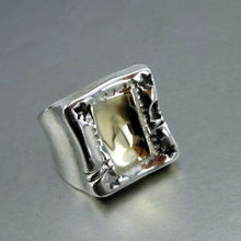 Load image into Gallery viewer, Hadar Designers 9k Gold 925 Sterling Silver Ring sz 7,7.5,8  WILD  Handmade SALE