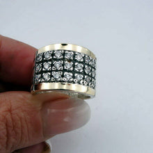 Load image into Gallery viewer, Hadar Designers 9k Yellow Gold 925 Silver Zircon Ring Handmade 6,7,7.5,8,9 (Ms)y
