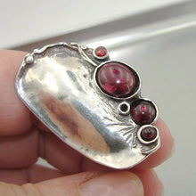 Load image into Gallery viewer, Hadar Designers Handmade 925 Sterling Silver Red Garnet Ring 6,7,8,9,10 (H 1544)