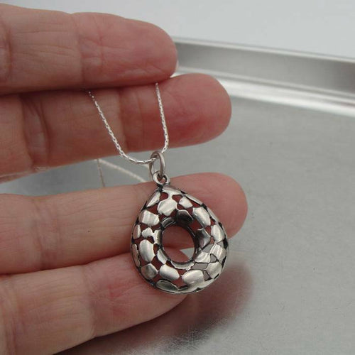 Hadar Designers Israel Handmade 925 Sterling Silver Artist Drop Pendant () SALE