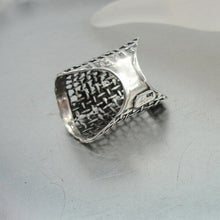Load image into Gallery viewer, Hadar Designers Sterling Silver Garnet Amethyst Ring 6,7,8,9,10 Handmade (H 1142
