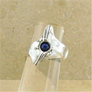 Hadar Designers Handmade Sterling Silver Blue Lapis Ring sz 6.5,7 (H 1003) SALE