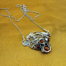 Load image into Gallery viewer, Hadar Designers Amber Pendant 925 Sterling Silver Handmade Art (H) Last One SALE