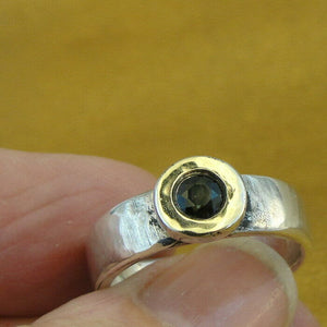 Hadar Designers Onyx Ring 9k yellow Gold 925 Silver 5,6,7,8,9 Handmade (I r289)y