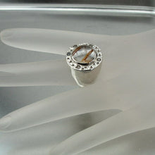 Load image into Gallery viewer, Hadar Designers Handmade Sterling Silver Rutilated Q Ring size 7.5, 7 (H) SALE