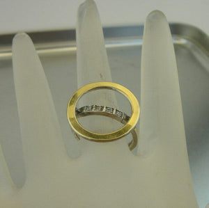 Hadar Designers 9k Yellow Gold 925 Silver Zircon Ring 6.5,7,8,9 Handmade (MS) y