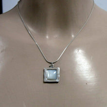 Load image into Gallery viewer, Hadar Designers MOP Mother of Pearl Pendant Sterling Silver Handmade Art (MS) y