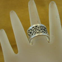 Load image into Gallery viewer, Hadar Designers Filigree Ring 9k Yellow Gold Sterling Silver 7,8,8.5,9 (I r244)Y