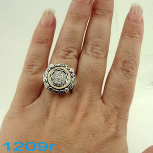 Hadar Designers 9k Yellow Gold 925 Silver Zircon Ring 6,7,8,8.5,9 Handmade (Ms)y