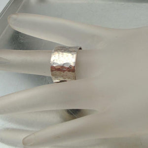 Hadar Designers Handmade 925 Sterling Silver Garnet Ring size 7, 6.5 (H) SALE