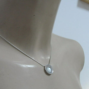 Hadar Designers MOP Mother of Pearl Pendant Sterling Silver Handmade Art (ms) Y