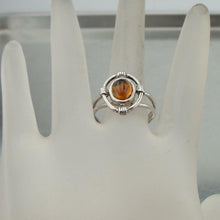 Load image into Gallery viewer, Hadar Designers Handmade 925 Sterling Silver Baltic Amber Ring size 8.5 (H) SALE