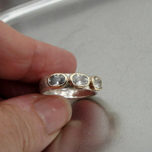 Hadar Designers 9k Gold 925 Sterling Silver White Zircon Ring 6,7,8,9,10(I r309)