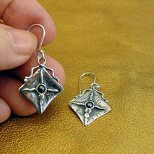 Load image into Gallery viewer, Hadar Designers Sterling Silver Genuine Hematite Earrings Handmade Art (H) SALE
