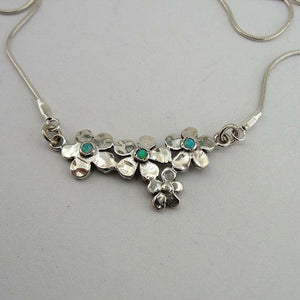Hadar Designers Handmade 925 Sterling Silver Blue Opal Necklace Pendant (s)