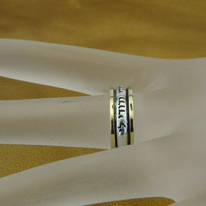 Hadar Designers Ani L'dodi Judaica 9k Yellow Gold 925 Silver Ring 6,7,8,9,10 (B