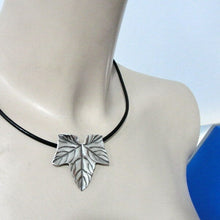 Load image into Gallery viewer, Hadar Designers Handmade Sophisticated Leather 925 Sterling Silver Pendant (H)2