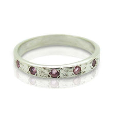 Load image into Gallery viewer, Hadar Designers Handmade Delicate 925 Silver Pink Tourmaline Ring 6,7,8,9(I r308