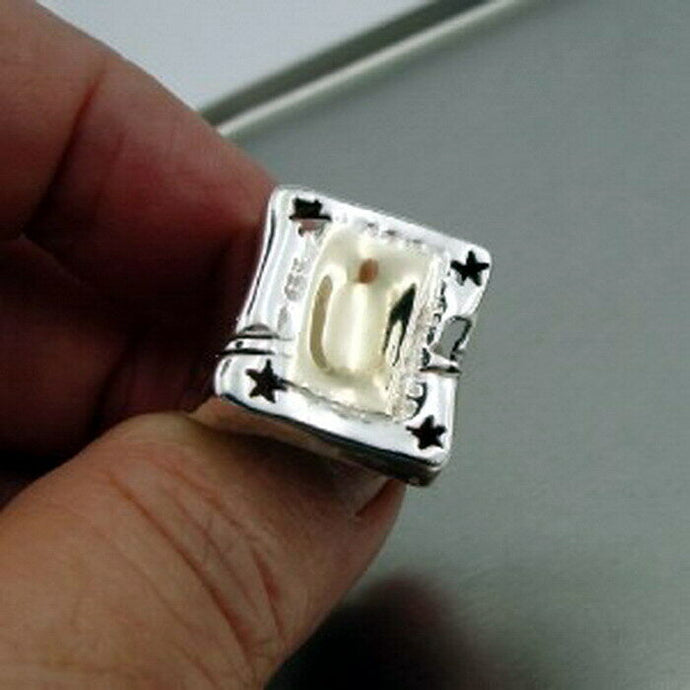 Hadar Designers 9k Gold 925 Sterling Silver Ring sz 7,7.5,8  WILD  Handmade SALE