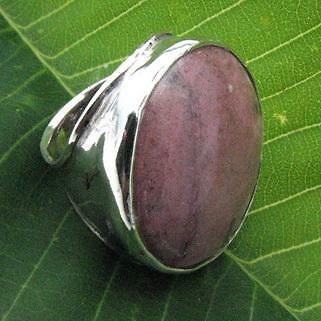 Hadar Designers Rhodocrosite Ring 7,7.5,8 Handmade Sterling Silver (H 186) SALE