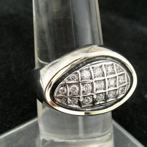 Hadar Designers Ring 9k Yellow Gold 925 Silver White Zircon Handmade 7,8,9,10(MS