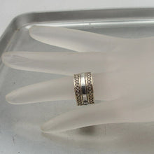 Load image into Gallery viewer, Hadar Designers 9k Yellow Gold S Silver Sapphire Ring 5,6,7,8,9 Handmade (I r254