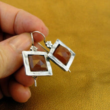 Load image into Gallery viewer, Hadar Designers Carnelian Earrings 925 Sterling Silver Handmade Drop (MS 1602)