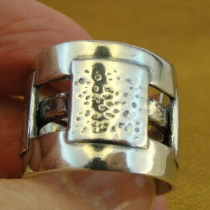 Band Ring 925 Sterling Silver  7.5, 8, 10.5, 11 Handmade Hadar Designers (H) LAST