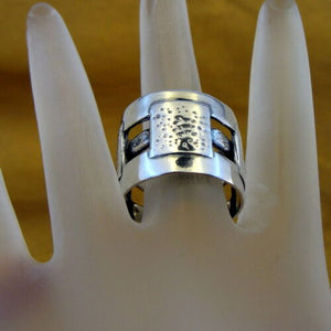 Hadar Designers 925 Sterling Silver Band Ring 7.5, 8, 10.5, 11 Handmade (H) LAST